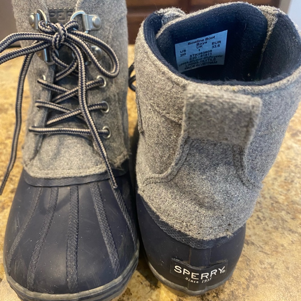 BOYS SPERRY boots - worn a few times